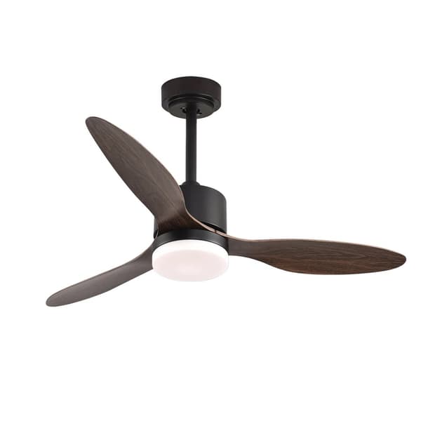 Moderne Loftventilator, 42 Tommer, LED Belysning,sort, 42 tommer