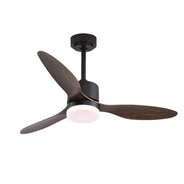 Moderne Loftventilator, 42 Tommer, LED Belysning,sort, 42 tommer