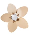 Miniatyrbilde 5 av 10: Takvifte med LED-lys Gull Metall Fjernkontroll Justerbar hastighet i 3 trinn Justerbart lys Timer