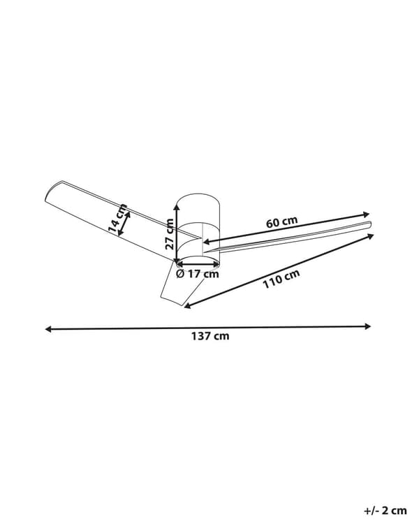 Takvifte med LED-lys Svart Syntetisk materiale Fjernkontroll Justerbar hastighet i 5 trinn 3 lystemperaturer Moderne design