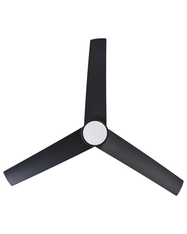 Takvifte med LED-lys Svart Syntetisk materiale Fjernkontroll Justerbar hastighet i 5 trinn 3 lystemperaturer Moderne design