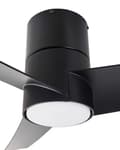 Miniatyrbilde 6 av 9: Takvifte med LED-lys Svart Syntetisk materiale Fjernkontroll Justerbar hastighet i 5 trinn 3 lystemperaturer Moderne design