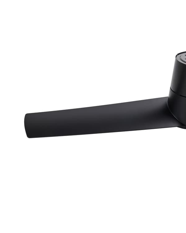 Takvifte med LED-lys Svart Syntetisk materiale Fjernkontroll Justerbar hastighet i 5 trinn 3 lystemperaturer Moderne design