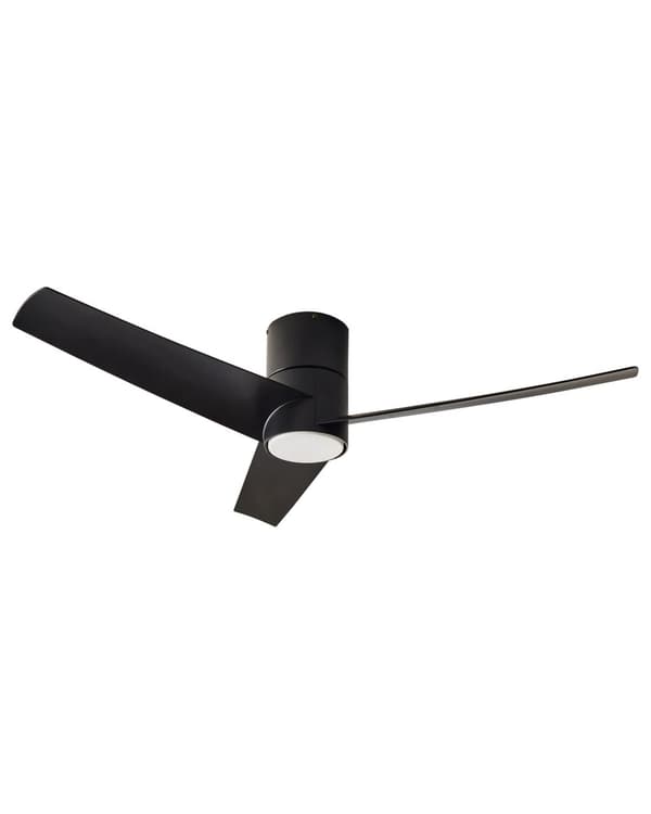 Takvifte med LED-lys Svart Syntetisk materiale Fjernkontroll Justerbar hastighet i 5 trinn 3 lystemperaturer Moderne design