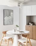 Miniatyrbilde 4 av 9: Takvifte med LED-lys Hvit Syntetisk materiale Fjernkontroll Justerbar hastighet i 5 trinn 3 lystemperaturer Moderne design