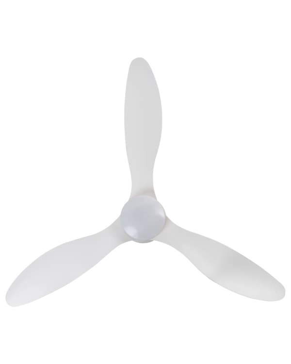 Takvifte med LED-lys Hvit Syntetisk materiale Fjernkontroll Justerbar hastighet i 5 trinn 3 lystemperaturer Moderne design
