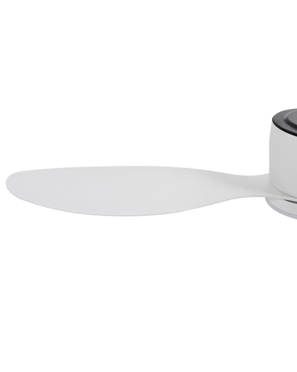 Takvifte med LED-lys Hvit Syntetisk materiale Fjernkontroll Justerbar hastighet i 5 trinn 3 lystemperaturer Moderne design