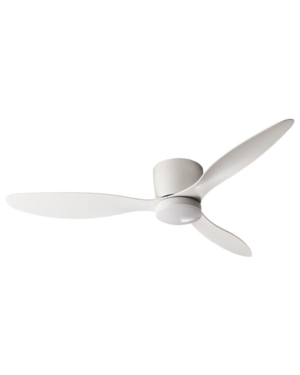 Takvifte med LED-lys Hvit Syntetisk materiale Fjernkontroll Justerbar hastighet i 5 trinn 3 lystemperaturer Moderne design