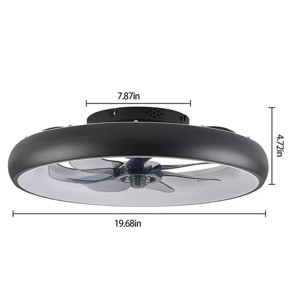 Takfläkt, justerbar LED-lampa, sommar/vinterläge,Takfläkt A