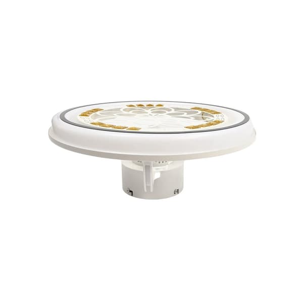 Modern takfläkt, fjärrkontrollsfunktion, 3 justerbara färgtemperaturer,36W x 2, 220V, VIT