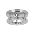 Miniatyrbillede 1 af 2: Krystal loftlampe, moderne design, LED-belysning, Dia20cm 12w, udskiftelig