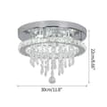 Pikkukuva 2 / 2: Kristallikattovalaisin, moderni muotoilu, LED-valaistus, Dia30cm 24w, vaihdettava