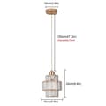 Miniatyrbild 2 av 2: Kristallhängande lampa, modern design, LED-belysning, lykta, kallt vitt