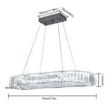 Miniatyrbillede 2 af 2: Krystal krone, moderne design, LED vedhæng lys, D70x76cm, Kold Hvid