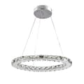 Pikkukuva 1 / 2: Kristallikruunu, moderni muotoilu, LED-riippuvalot, 1 rengas D30cm, vaihdettava