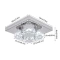 Miniatyrbild 2 av 2: Hängande lampa, kristall design, LED-belysning, tak 27cm, Kallt Vitt