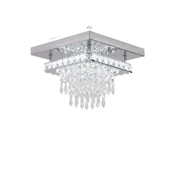 Hængelampe, Krystaldesign, LED-belysning, W 25cm, Kold Hvid
