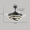 Pikkukuva 2 / 2: Kattotuuletin LED-valolla, kaukosäätötoiminto, himmennettävä ominaisuus,musta, Kolmivärinen himmennys RC