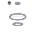 Pikkukuva 1 / 2: LED-kristallikruunu, moderni muotoilu, sisävalaistus, D30x50cm, vaihdettavissa