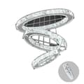 Pikkukuva 1 / 2: Kristallikruunu, LED-valaistus, kaukosäädin, 3Rings D20 30 40cm, vaihdettavissa napin avulla