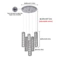 Miniatyrbild 2 av 2: Kristall Taklampa, Nordisk Design, LED Belysning, 6 huvuden, Kallt Vitt