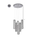 Miniatyrbild 1 av 2: Kristall Taklampa, Nordisk Design, LED Belysning, 6 huvuden, Kallt Vitt