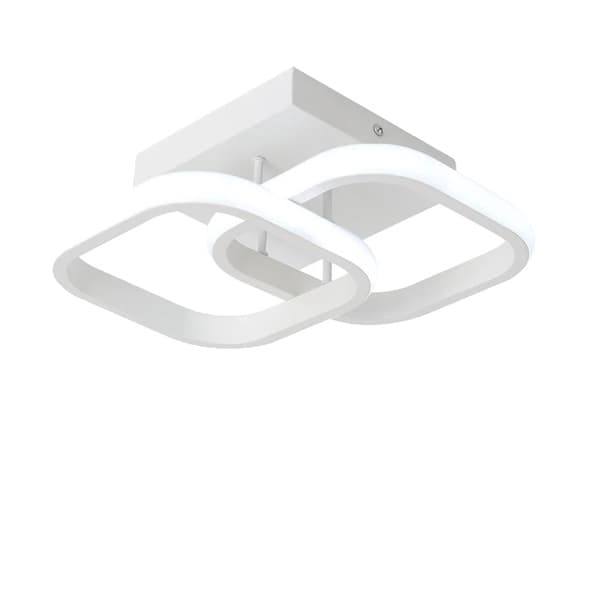 Loftlampe, Akrylmateriale, LED-belysning, B hvid, Kold Hvid