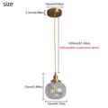 Miniatyrbild 2 av 2: Hängande lampa, nordisk design, LED-belysning, modell B, Varmvit