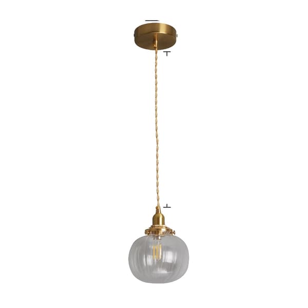 Hängande lampa, nordisk design, LED-belysning, modell B, Varmvit