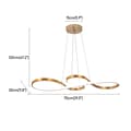 Miniatyrbild 2 av 2: Hängande lampa, nordisk design, LED-taklampor, Guld, Kallvit
