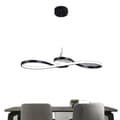 Miniatyrbild 1 av 2: Hängande lampa, nordisk design, LED-taklampor, Svart, Kallvit