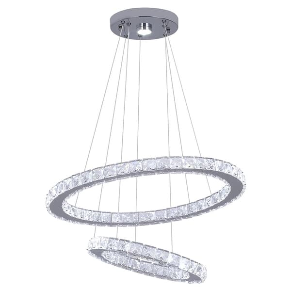 Hängande lampor, kristall design, modern nordisk stil, D50XD30cm, utbytbar