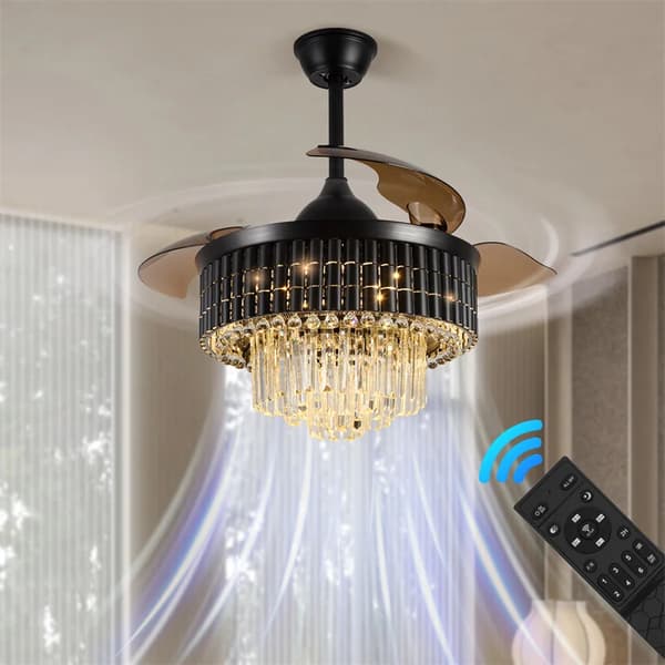 Takfläktslampor, App-styrda, Justerbar hastighet, 002, 71-80W, 85-265V