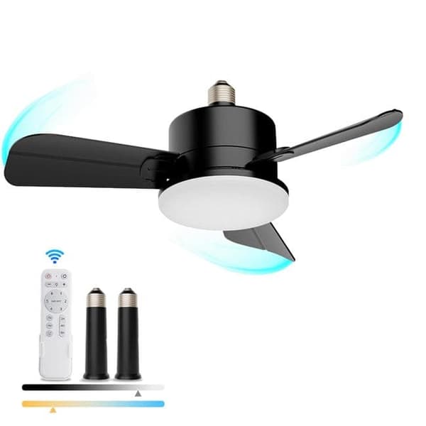 Bomclap kattotuuletin 30W E27 kattovalaisin tuuletin lamp kaukosäätimellä