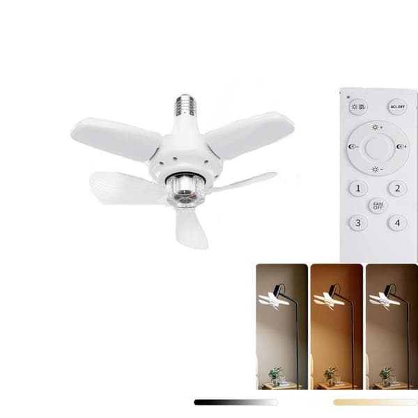 OBOSOE Loftsventilator, med 96LED-belysning, med fjernbetjening