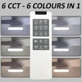 Pikkukuva 4 / 8: OBOSOE hiljainen kattotuuletin lampulla 76 cm – 28W LED CCT, kaukosäädin, kattotuuletin valaistuksella