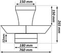 Pikkukuva 5 / 8: OBOSOE hiljainen kattotuuletin lampulla 76 cm – 28W LED CCT, kaukosäädin, kattotuuletin valaistuksella