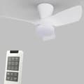 Pikkukuva 2 / 8: OBOSOE hiljainen kattotuuletin lampulla 76 cm – 28W LED CCT, kaukosäädin, kattotuuletin valaistuksella