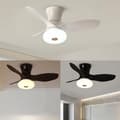 Miniatyrbillede 4 af 7: OBOSOE Silent Loftsventilator med LED-belysning, Dæmpbar Loftslampe med Fjernbetjening, 6 Hastigheder, Vendbar