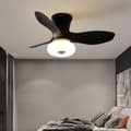 Miniatyrbillede 2 af 7: OBOSOE Silent Loftsventilator med LED-belysning, Dæmpbar Loftslampe med Fjernbetjening, 6 Hastigheder, Vendbar