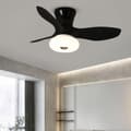 Miniatyrbillede 1 af 7: OBOSOE Silent Loftsventilator med LED-belysning, Dæmpbar Loftslampe med Fjernbetjening, 6 Hastigheder, Vendbar