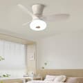 Miniatyrbillede 4 af 8: OBOSOE Silent Loftsventilator med LED-belysning, Dæmpbar Loftslampe med Fjernbetjening, 6 Hastigheder, Vendbar