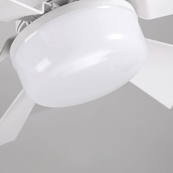 Sexbladig E27 skruvfläktlampa  sovrum vardagsrum takfläktslampa supervind tyst takfläktslampa Tre typer av belysning