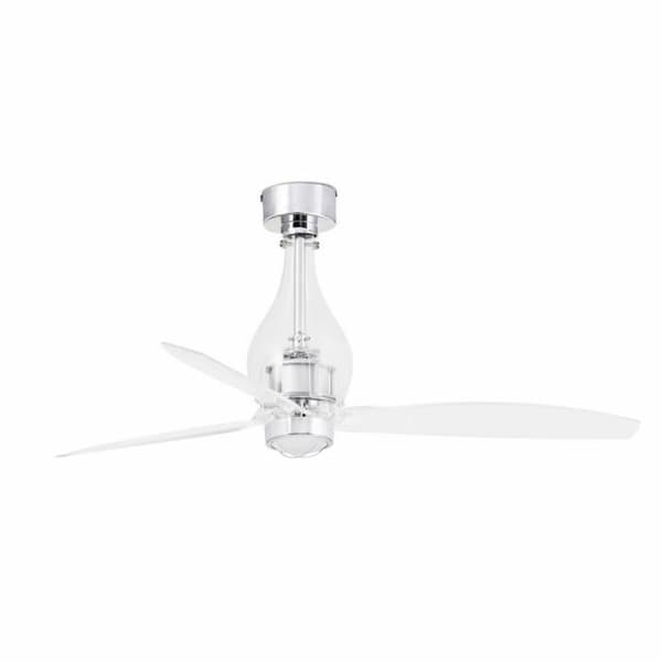 Faro MINI ETERFAN - Transparent LED-takfläkt med DC-motor, 3000K