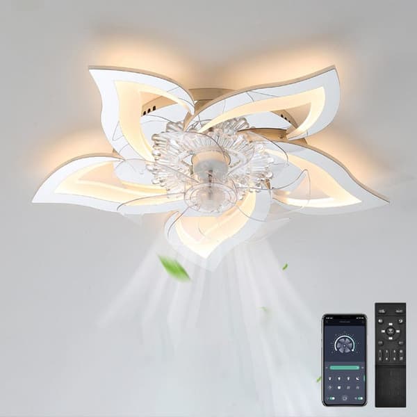 OBOSOE LED-belysning/Takfläktar Dimbar taklampa Tyst fläktlampa, med fjärrkontroll