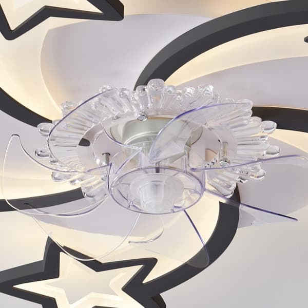 Bomclap Takfläkt 74 cm med LED-belysning & App-styrning – Variabel fläkthastighet + Fjärrkontroll