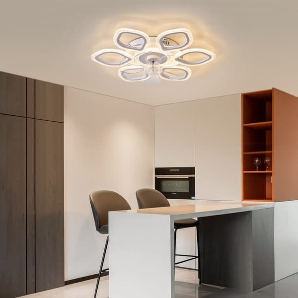 Bomclap Modern Bladlös Inbyggbar Takfläkt 65 cm med LED-belysning - Smart Styrning via App & Fjärrkontroll