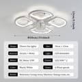 Miniatyrbild 4 av 8: Bomclap Takfläkt 50 cm med LED-belysning - 6 Fläkthastigheter | App- & Fjärrstyrd (Variabel Hastighet