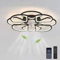 Miniatyrbild 1 av 6: Bomclap Smart Takfläkt 80 cm med Dimmbar LED-lampa - 6 Fläkthastigheter | App & Fjärrkontroll