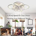 Miniatyrbild 8 av 9: Bomclap Smart Takfläkt 80 cm med Dimmbar LED-lampa - 6 Fläkthastigheter | App & Fjärrkontroll